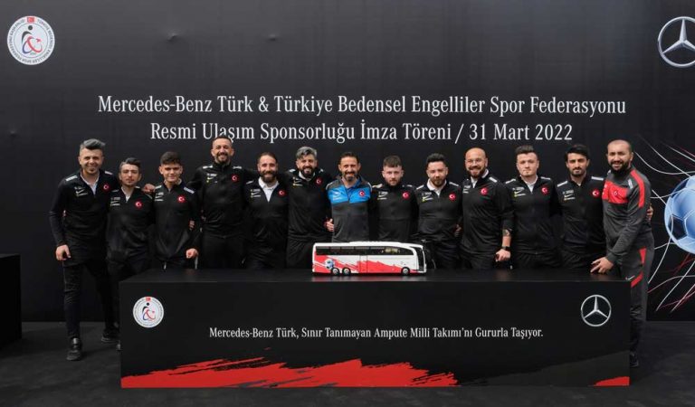 Ampute Futbol Milli Takımı’nın resmi ulaşım sponsoru Mercedes-Benz Türk oldu