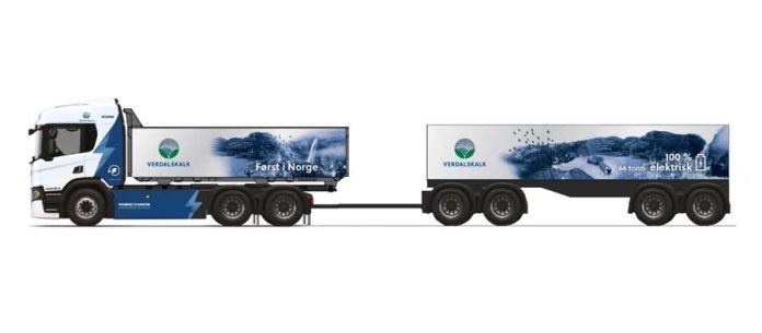 Verdalskalk-is-first-in-Norway-with-a-64-tonne-electric-Scania-truck