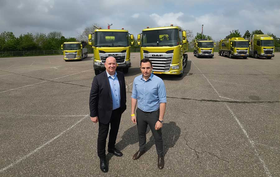 DAF Trucks Türkiye Genel Müdürü Gregor Van der Mark ve Satış Direktörü Mert Ersoylu