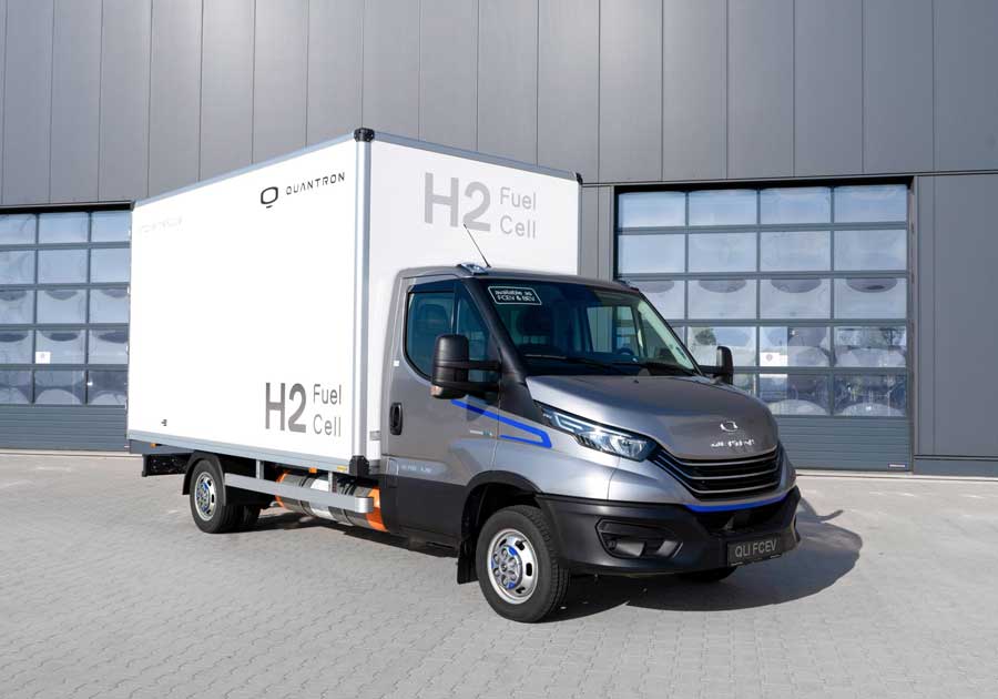 Hydrogen-electric light truck QUANTRON QLI FCEV