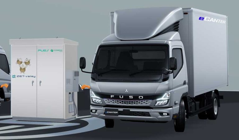 FUSO eCanter ve EnePOND EV Charger