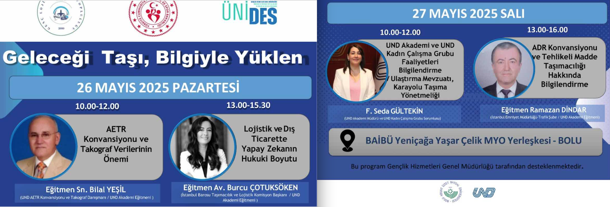 Geleceği Taşı, Bilgiyle Yüklen Eğitim Projesi 26-27 Mayıs 2025 tarihinde Bolu Abant İzzet Baysal Üniversitesi’nde başlıyor