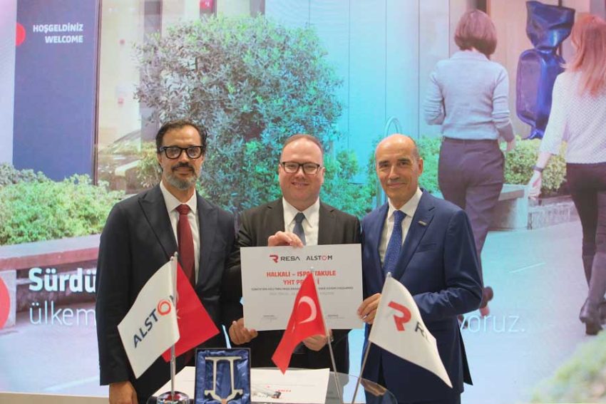 Alstom ve RESA A.Ş., Türkiye’nin ilk yüksek hızlı tren hattı rijit katener sistemini kuruyor