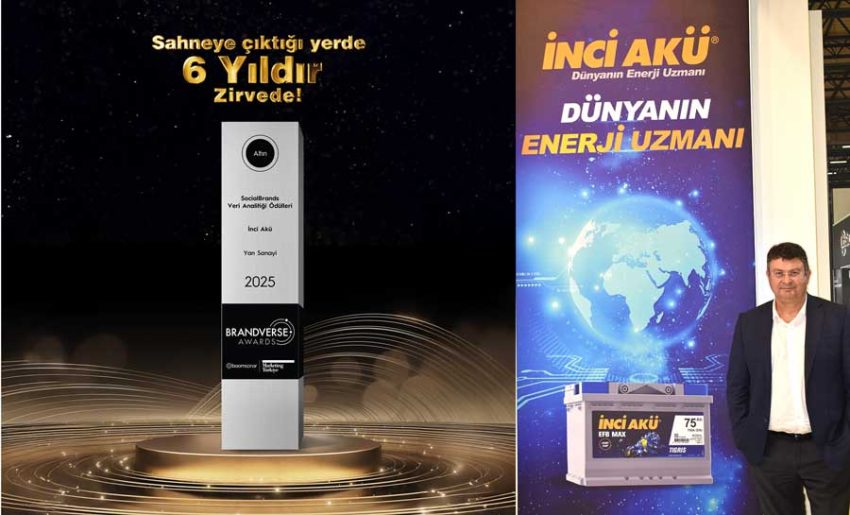 İnci Akü, Brandverse Awards’ta üst üste 6. kez Altın Ödül’ün sahibi oldu