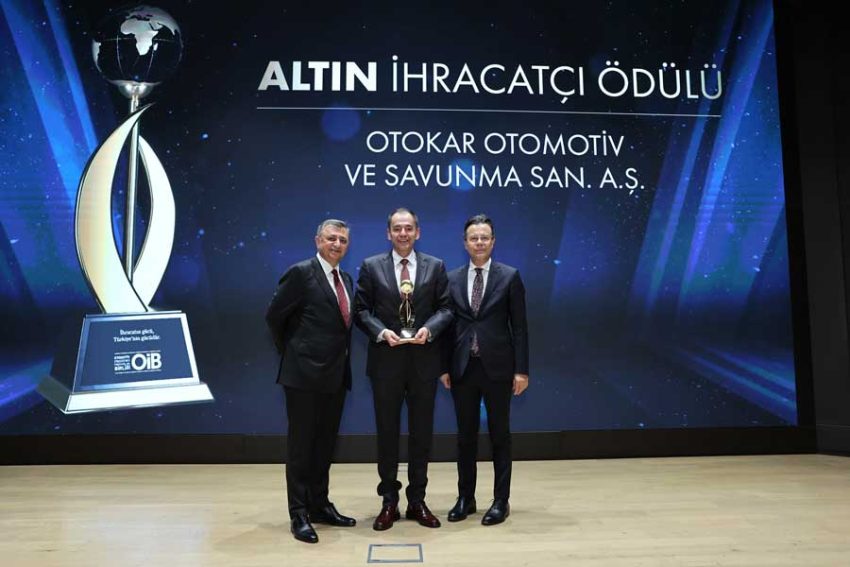 Otokar’a Altın İhracatçı Ödülü  