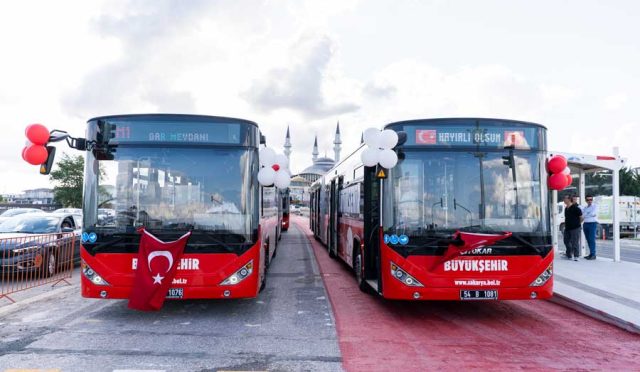 Otokar’dan Sakarya’ya 6 adet KENT XL metrobüs teslimatı