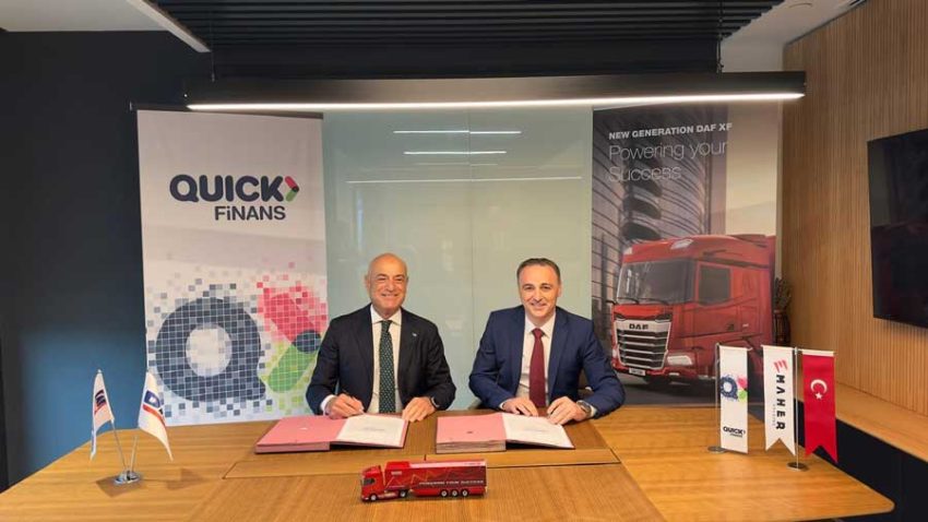 Quick Finans ve DAF Trucks Türkiye işbirliği başladı