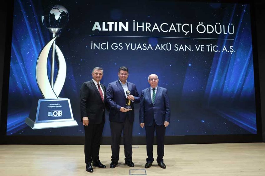İnci GS Yuasa, Altın İhracat Ödülü’nü üst üste 4. kez almaya hak kazandı