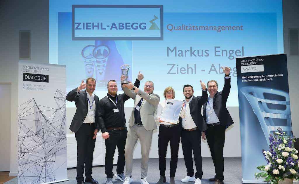 Ziehl-Abegg wins prestigious MX Excellence Award
