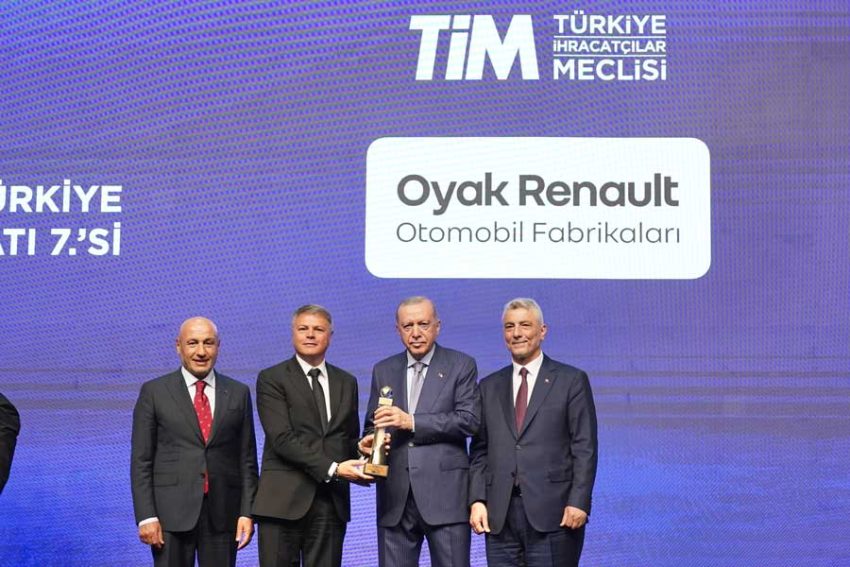 Oyak Renault, Türkiye’nin en büyük 7. ihracatçısı oldu
