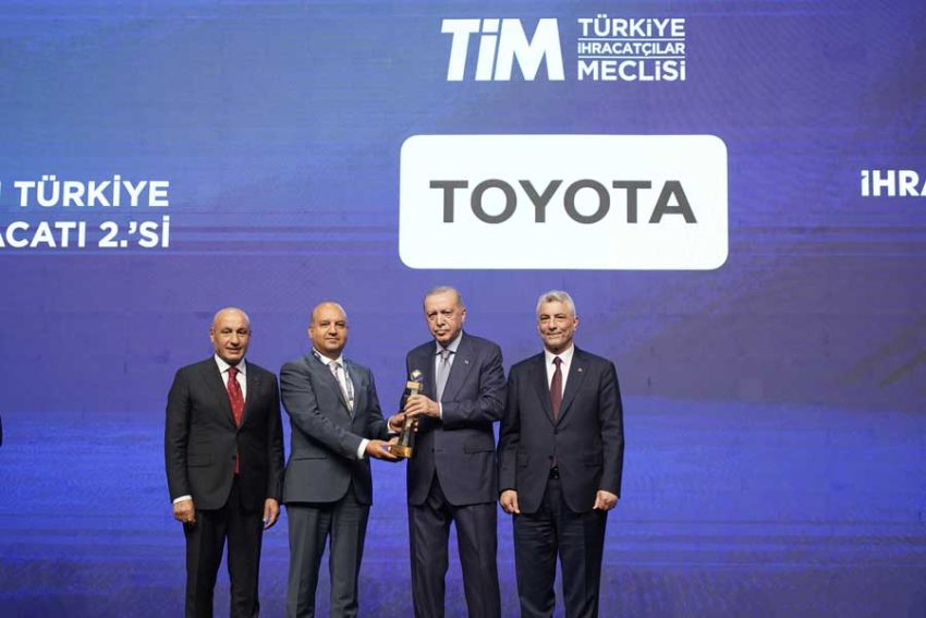 Toyota Otomotiv Sanayi Türkiye, Türkiye’nin en çok ihracat yapan 2’inci şirketi oldu