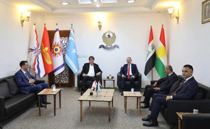 UND, IKBY Etnik ve Dini İşlerden Sorumlu Bölge Bakanı Maruf Aydın’ı ziyaret etti