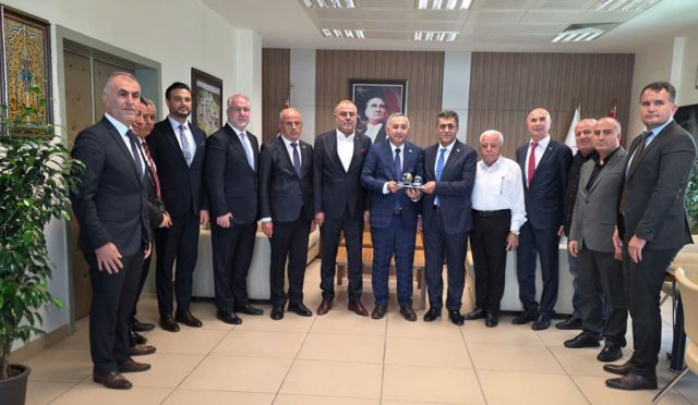 UND Başkanı Şerafettin Aras ve Yönetim Kurulu’ndan yeni atanan Trakya Gümrük ve Dış Ticaret Bölge Müdürü Ali Topçu’ya ziyaret